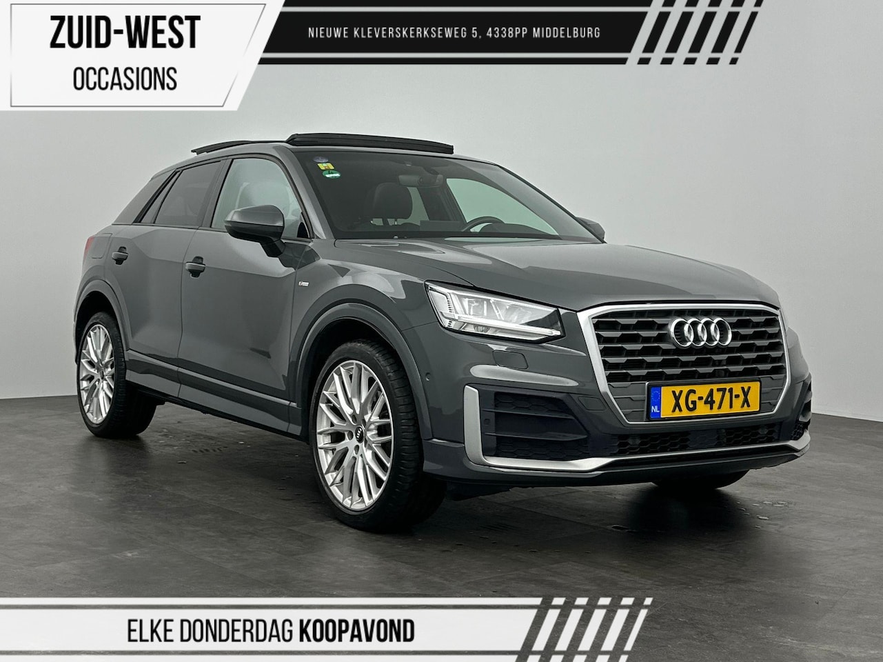 Audi Q2 - 1.4 TFSI CoD Launch Edition S-line Automaat Leder Panorama dak Stoelverwarming Led PDC - AutoWereld.nl