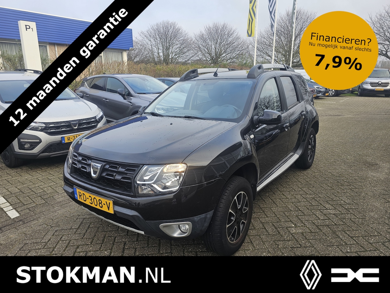 Dacia Duster - 1.2 TCe 125 pk 4x2 Blackshadow | Airco | Navigatie | Leder | Stoelverwarming | 1.500 kg tr - AutoWereld.nl