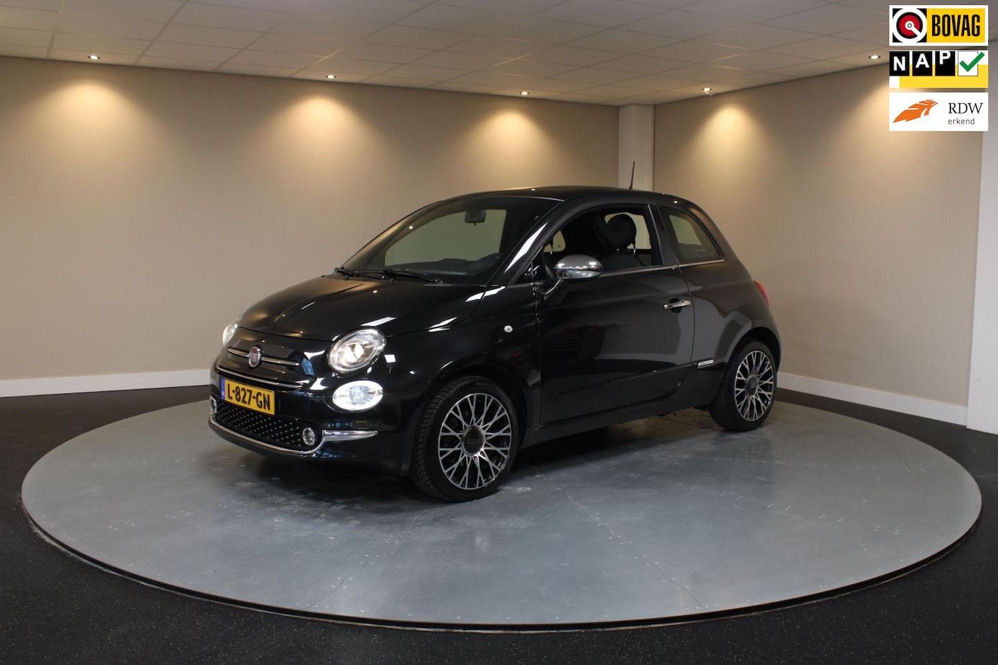 Fiat 500 - 1.0 Hybrid Star *Panodak* Carplay|Leer|Cruise - AutoWereld.nl