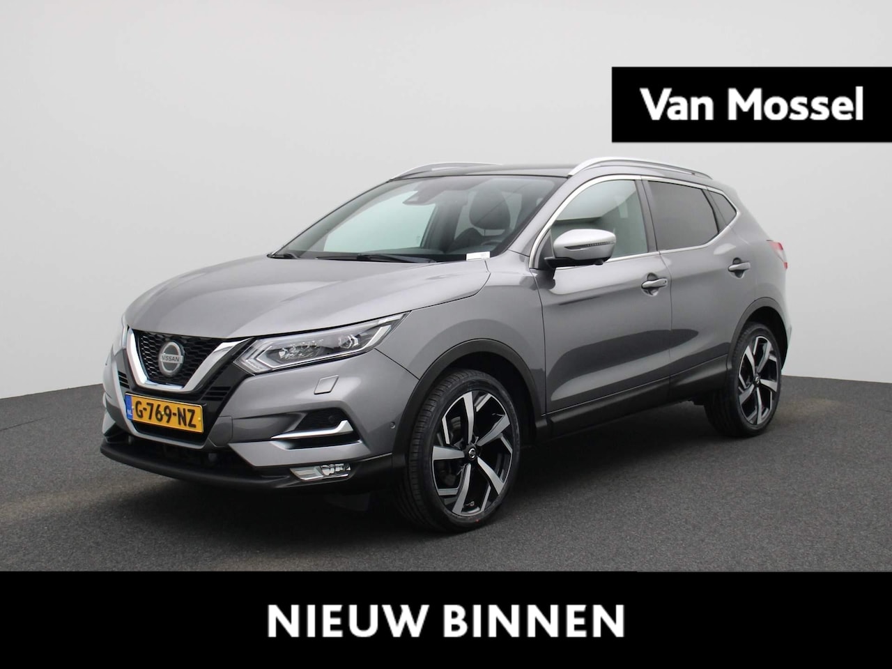 Nissan Qashqai - 1.3 DIG-T Tekna + | Leder | Parkeersensoren | Achteruitrijcamera | Stoelverwarming | Apple - AutoWereld.nl