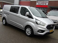 Ford Transit Custom - 2.0 TDCI 170PK 2019 DUB-CAB 1e EIG MARGE LIMITED VELE EXTRA'S 2x SCHUIFDEUR TOPSTAAT