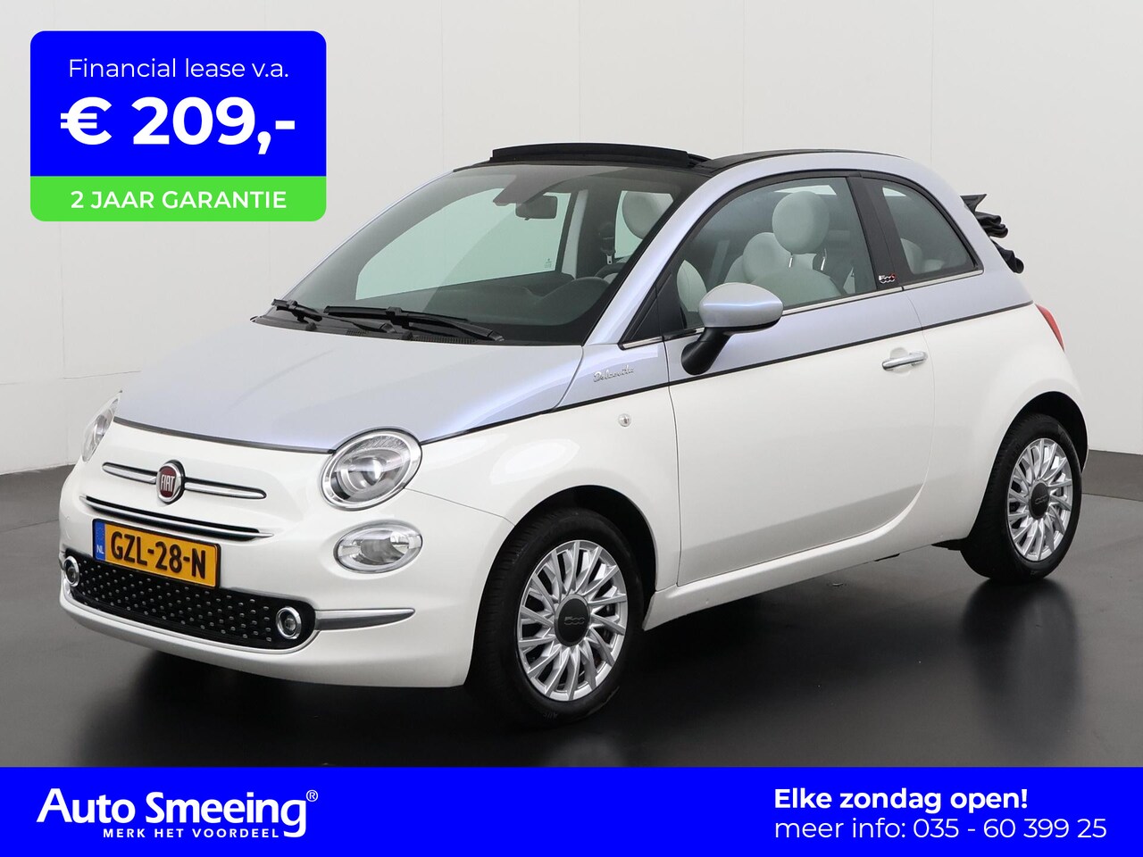 Fiat 500 C - 1.0 Hybrid Dolcevita | Digital Cockpit | Apple/Android Carplay | Zondag Open! - AutoWereld.nl