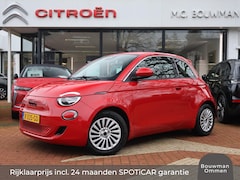 Fiat 500e - 24kWh 95PK Automaat Red, Rijklaarprijs | Navigatie | Carplay | DAB+ Tuner | Apple Carplay