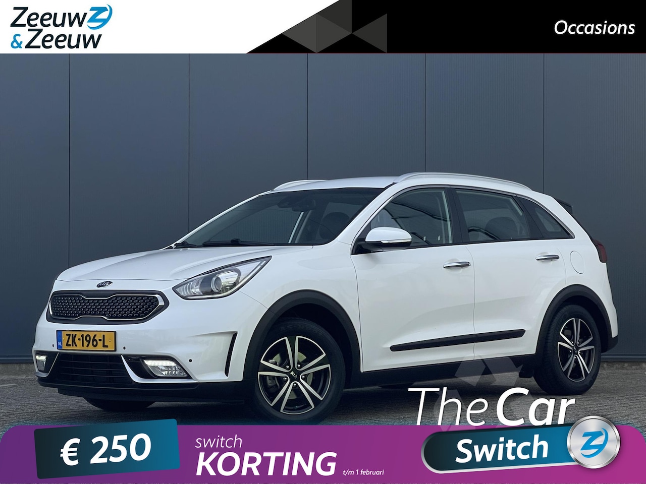 Kia Niro - 1.6 GDi Hybrid Dynamicline | Navi | Camera | Clima | Cruise Control | Parkeersensoren voor - AutoWereld.nl