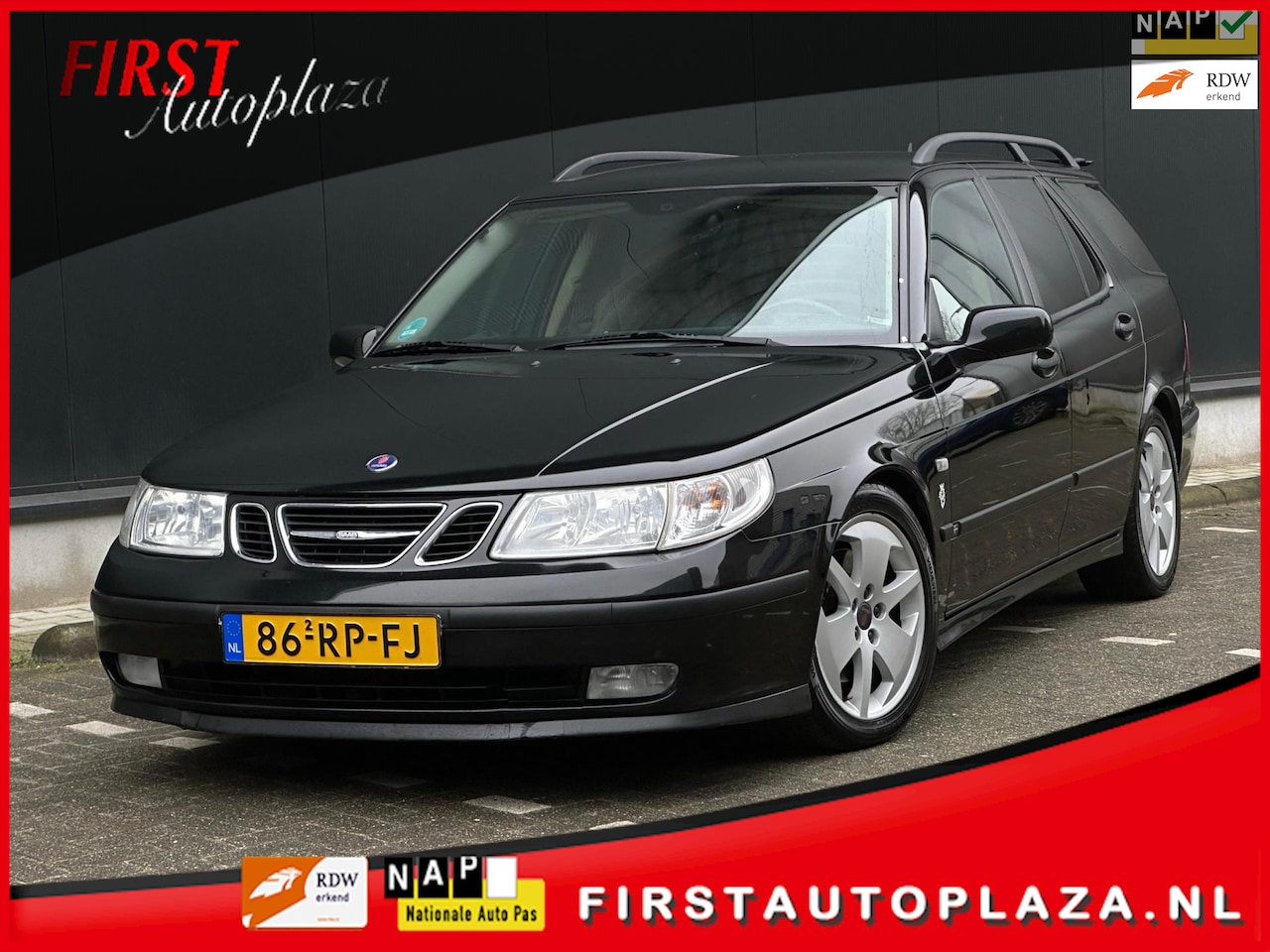 Saab 9-5 Estate - 2.0t Arc LPG-G3 AUTOMAAT LEDER/NAVI/AIRCO/CRUISE | NETTE AUTO ! - AutoWereld.nl