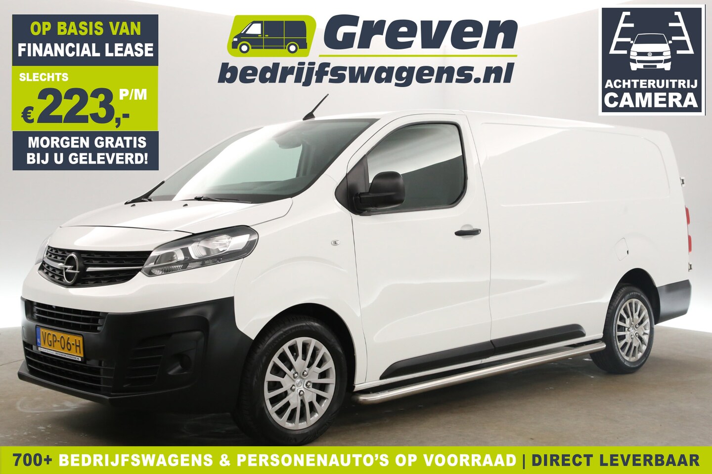 Opel Vivaro - 1.5 CDTI L3H1 Airco Cruise Camera PDC 3 Persoons Bluetooth Elektrpakket Sidebars - AutoWereld.nl