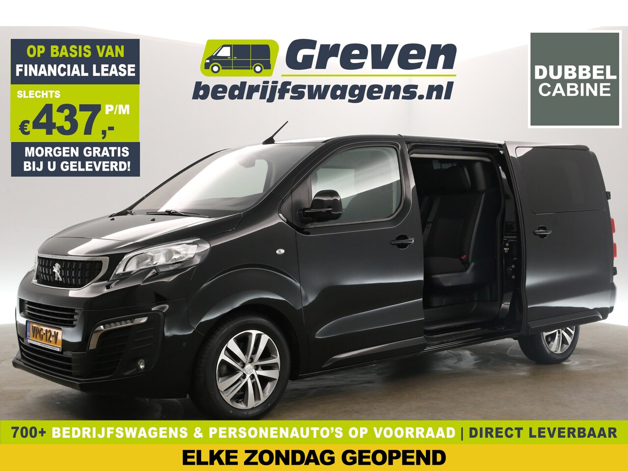 Peugeot Expert - 2.0 BlueHDI L3H1 | Dubbele Cabine | 5 Persoons | 177PK Automaat 2xSchuifdeur Airco 360Came - AutoWereld.nl