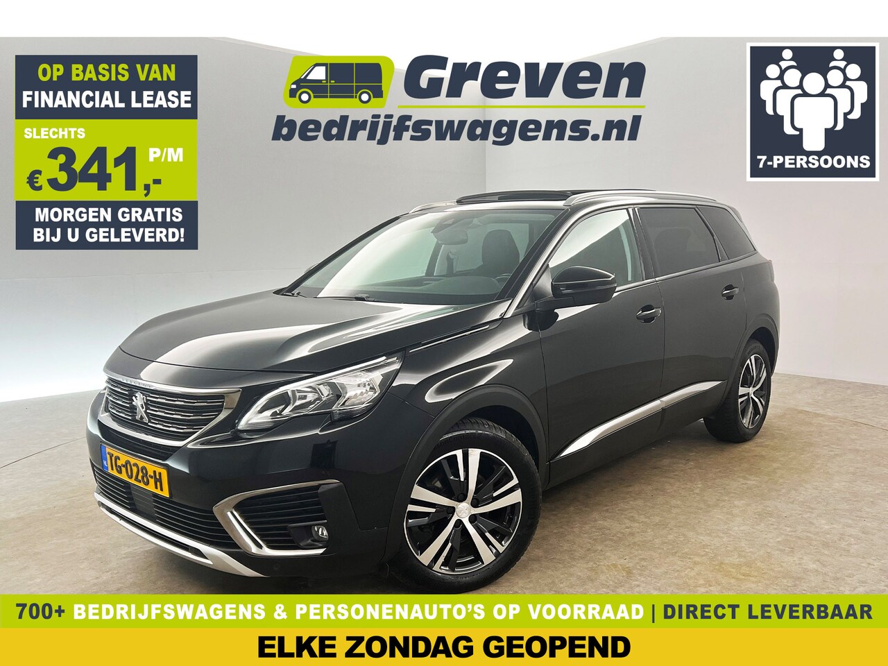 Peugeot 5008 - 1.6 e-THP 165PK Automaat 360Camera 7 Persoons Pano Clima Carplay Cruise Sfeer Leder Navi L - AutoWereld.nl