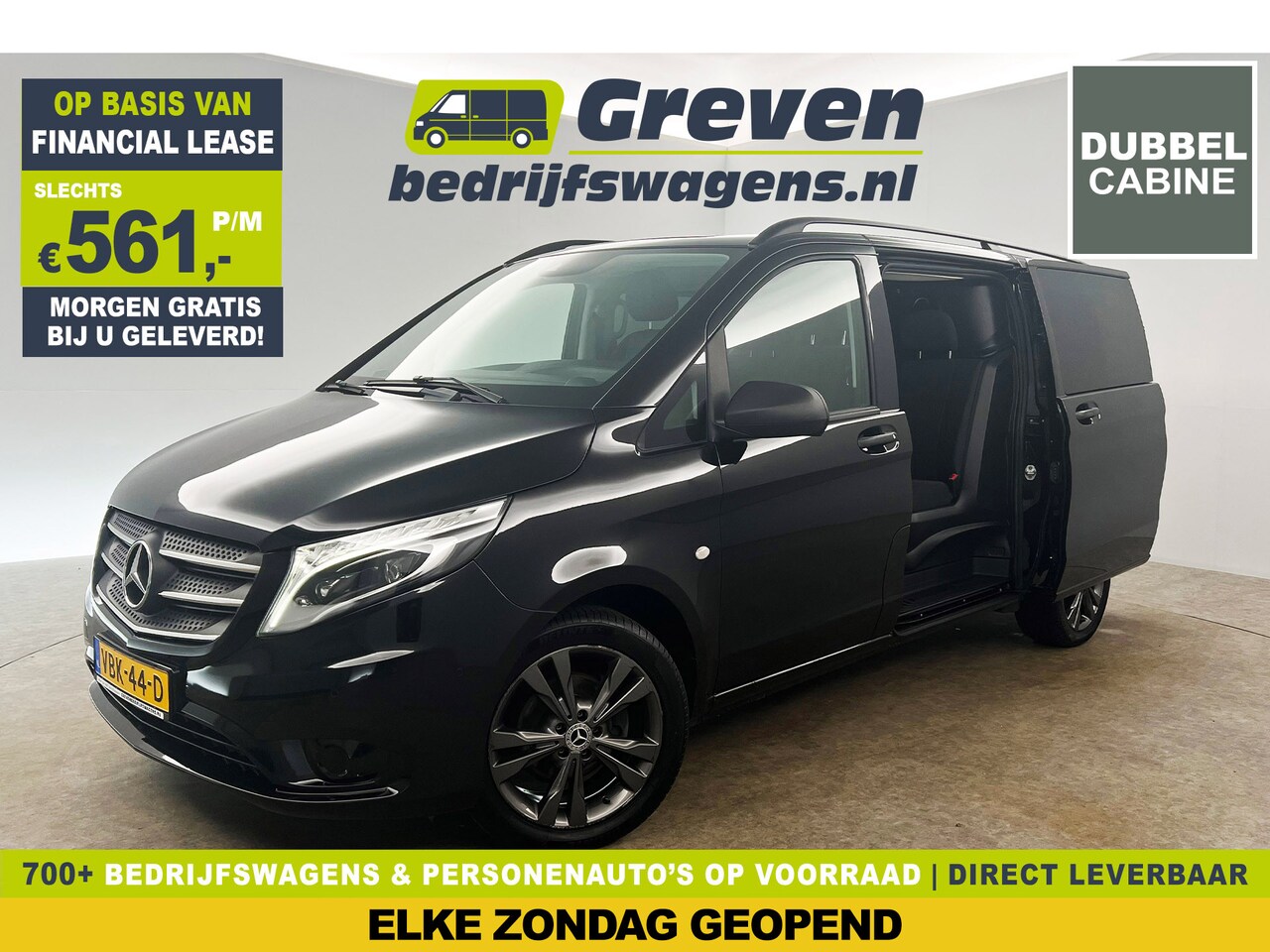 Mercedes-Benz Vito - 116 CDI Lang 164PK Dubbele Cabine | 5 Persoons | Automaat Airco Camera LED Cruise 2xSchuif - AutoWereld.nl