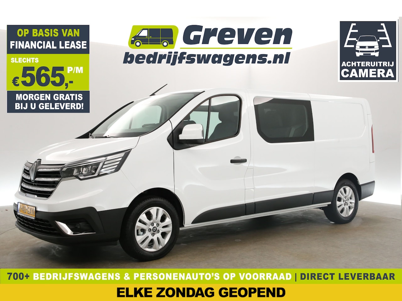 Renault Trafic - 2.0 dCi T29 Advance L2H1 DC NIEUW | Airco Cruise Camera Carplay 17"LMV 5 Persoons Virtual - AutoWereld.nl