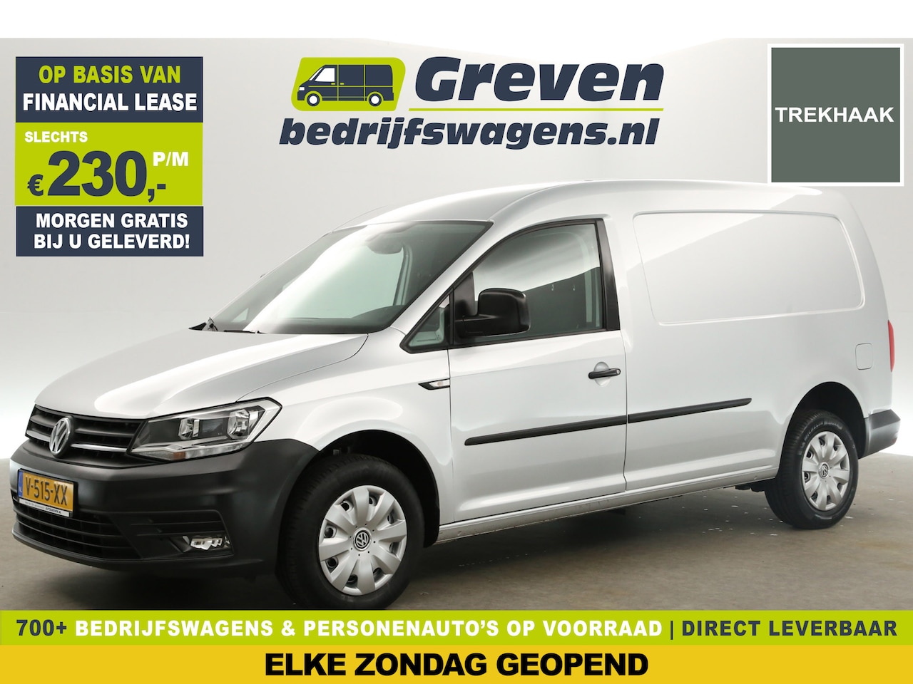 Volkswagen Caddy Maxi - 2.0 TDI L2H1 Airco Cruise Carplay Navi Trekhaak PDC Elektrpakket - AutoWereld.nl