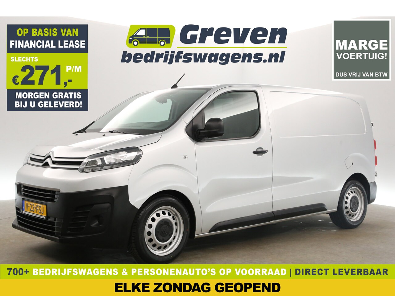 Citroën Jumpy - 1.6 BlueHDI L2H1 | Marge | Airco Cruise Carplay Navi PDC Elektrpakket - AutoWereld.nl