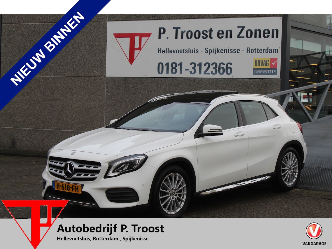 Mercedes-Benz GLA-Klasse - 180 Premium Plus AMG line/Panorama dak/Automaat/LED koplampen/Navigatie/Bluetooth. - AutoWereld.nl