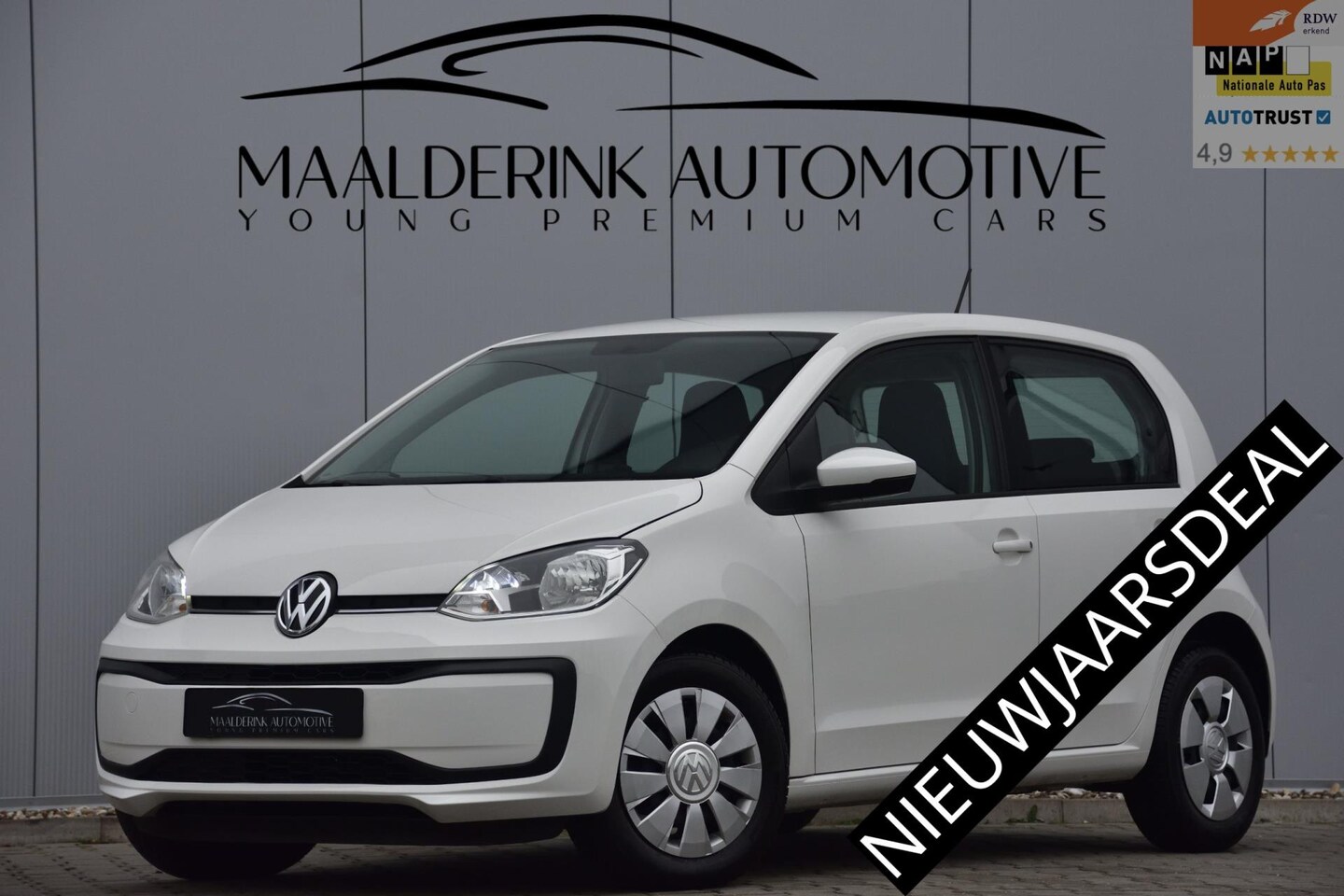 Volkswagen Up! - 1.0 BMT move up! Automaat, Parkeersensoren, Mf Stuur, Airco, Bluetooth, 5-deurs - AutoWereld.nl