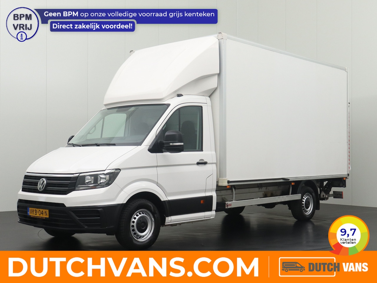 Volkswagen Crafter - 2.0TDI Bakwagen+Laadklep | Airco | Cruise | Dakspoiler | 3-Persoons - AutoWereld.nl