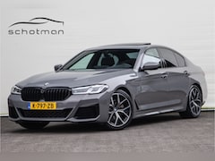 BMW 5-serie - 520i M-Sport High Executive, Panorama, Facelift, Berninagrau, 2021