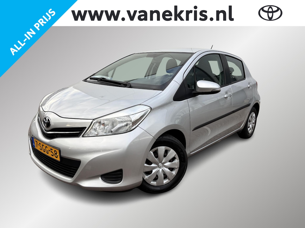 Toyota Yaris - 1.0 VVT-i Now Parkeersensoren, Airco,Radio cd-speler, Cruise Controle, USB, AB op CDV - AutoWereld.nl