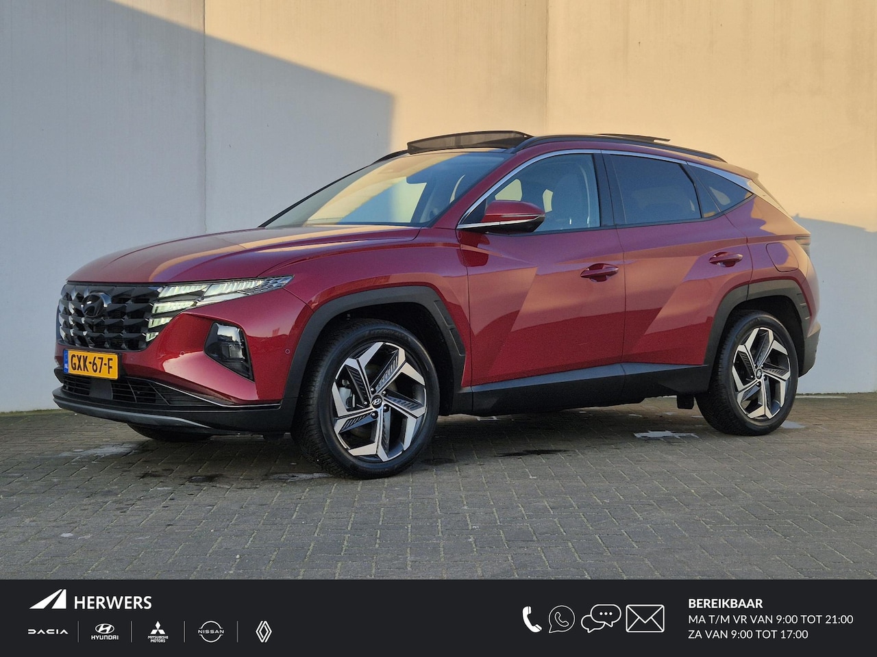 Hyundai Tucson - 1.6 T-GDI HEV 230 pk Premium Sky Automaat / Trekgewicht 1.650 kg / Schuif- kanteldak / Stu - AutoWereld.nl