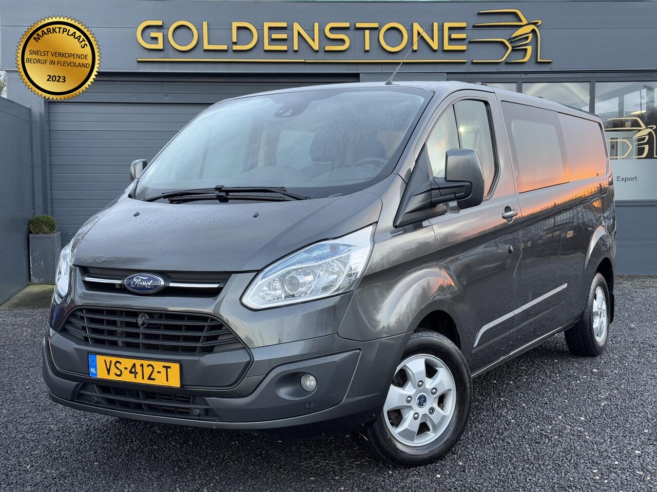 Ford Transit Custom - 290 2.2 TDCI L2H1 Limited DC Dubbele Cabine,Navi,Airco,Cruise,Stoelverwarming,Trekhaak,LM - AutoWereld.nl