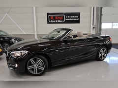 BMW 2-serie Cabrio - 220i Sport Airco-ecc Sportstoelen Leer 18.810 km Sportvelgen 17 inch Bruin metallic Cruise