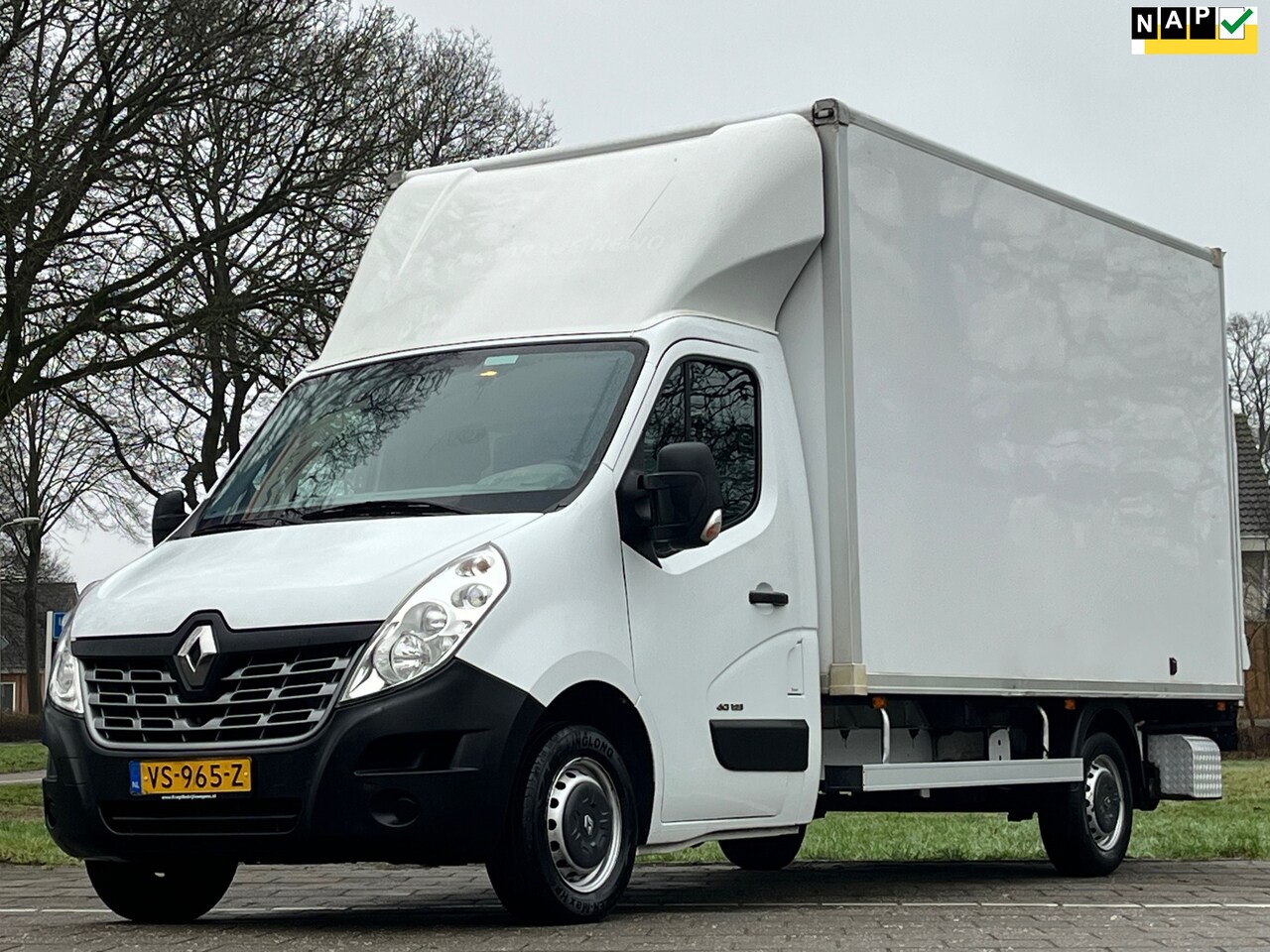 Renault Master - Bakwagen T35 2.3 dCi L3H3|NAP|airconditioning|cruise control|laadklep|drie zitplaatsen|blu - AutoWereld.nl