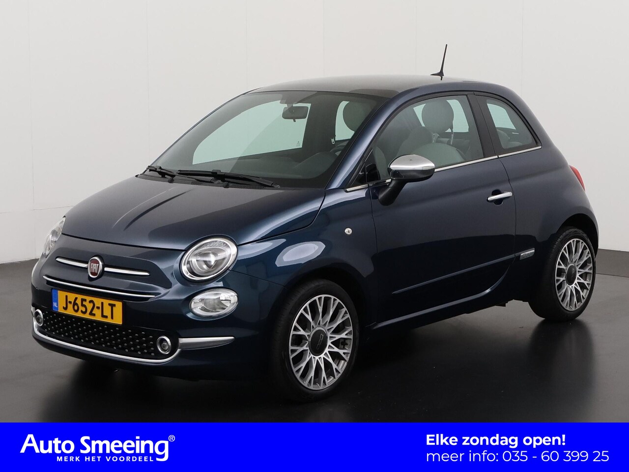 Fiat 500 - 1.2 Lounge | Panoramadak | Navigatie | Apple/Android Carplay | Zondag Open! - AutoWereld.nl