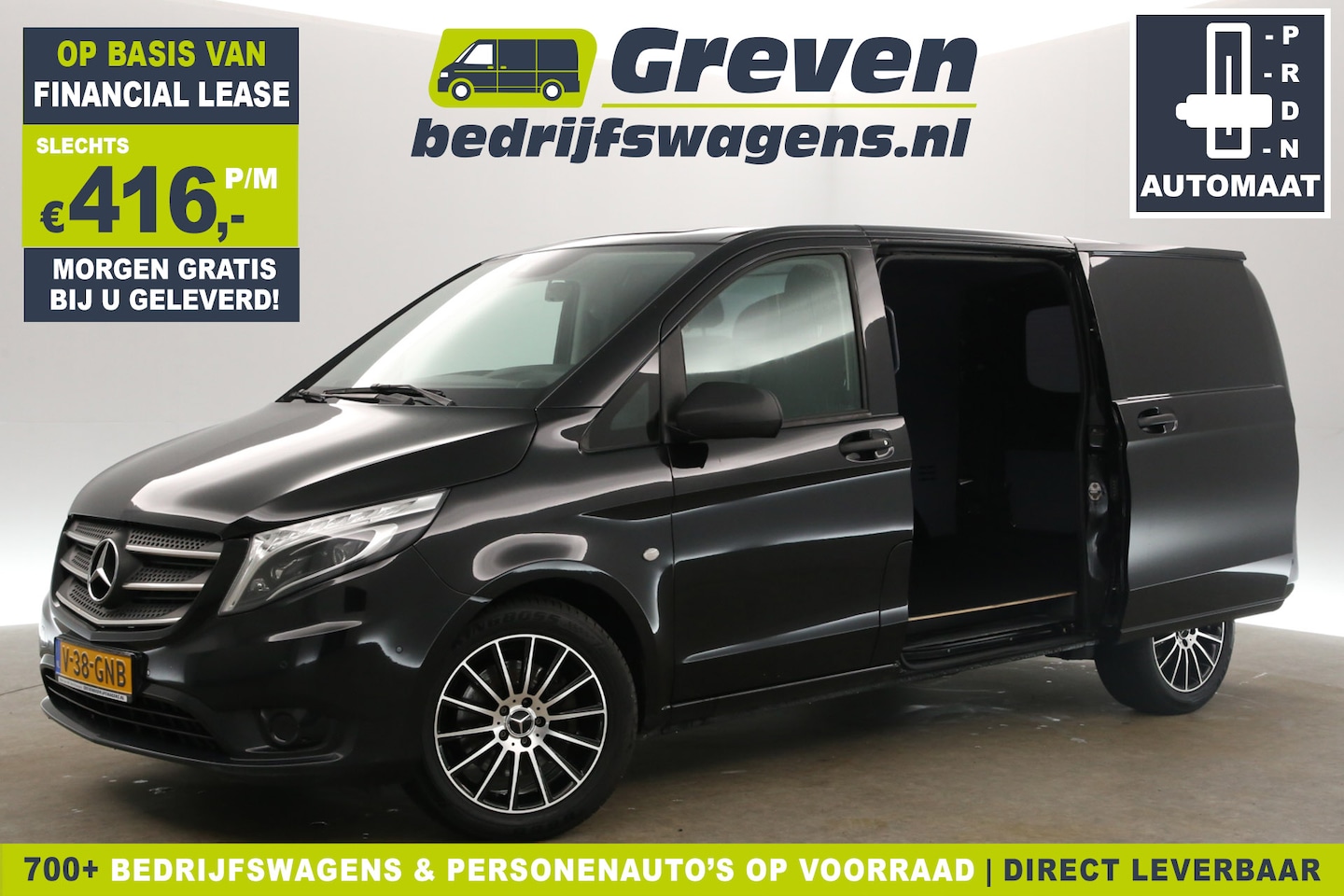 Mercedes-Benz Vito - 119 CDI Lang 191PK Automaat Airco LED Camera 2xSchuifdeur PDC Cruise Navi Stoelverwarming - AutoWereld.nl