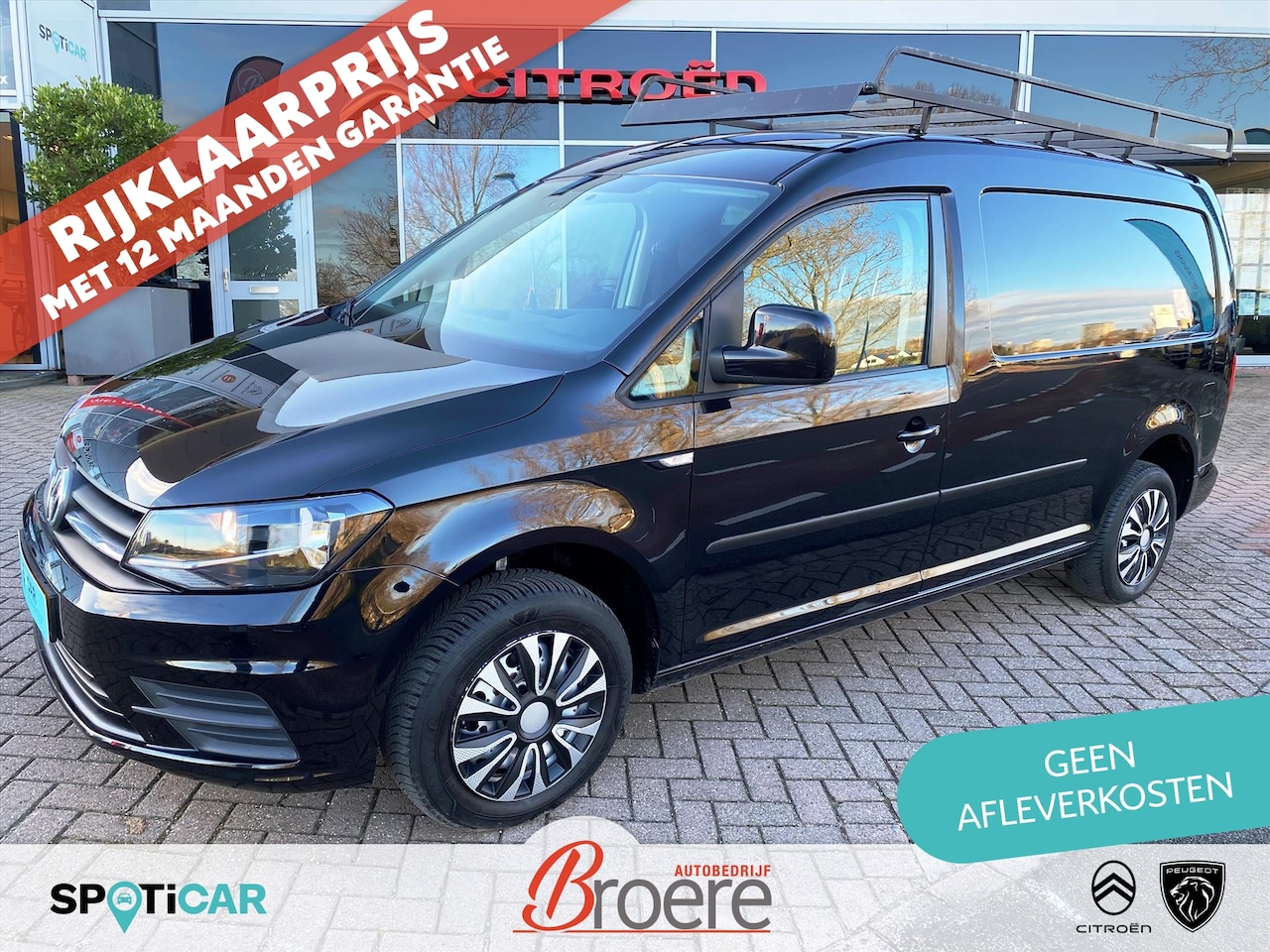 Volkswagen Caddy Maxi - 2.0 TDI L2H1 102pk Automaat Comfortline 2-zits | parkeersensoren, imperiaal, airco, cruise - AutoWereld.nl