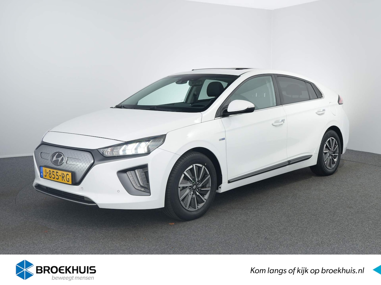 Hyundai IONIQ - Premium EV 38 kWh | Panorama dak | Leder | Stoelverwarming en verkoeling | Navi | Adaptiev - AutoWereld.nl