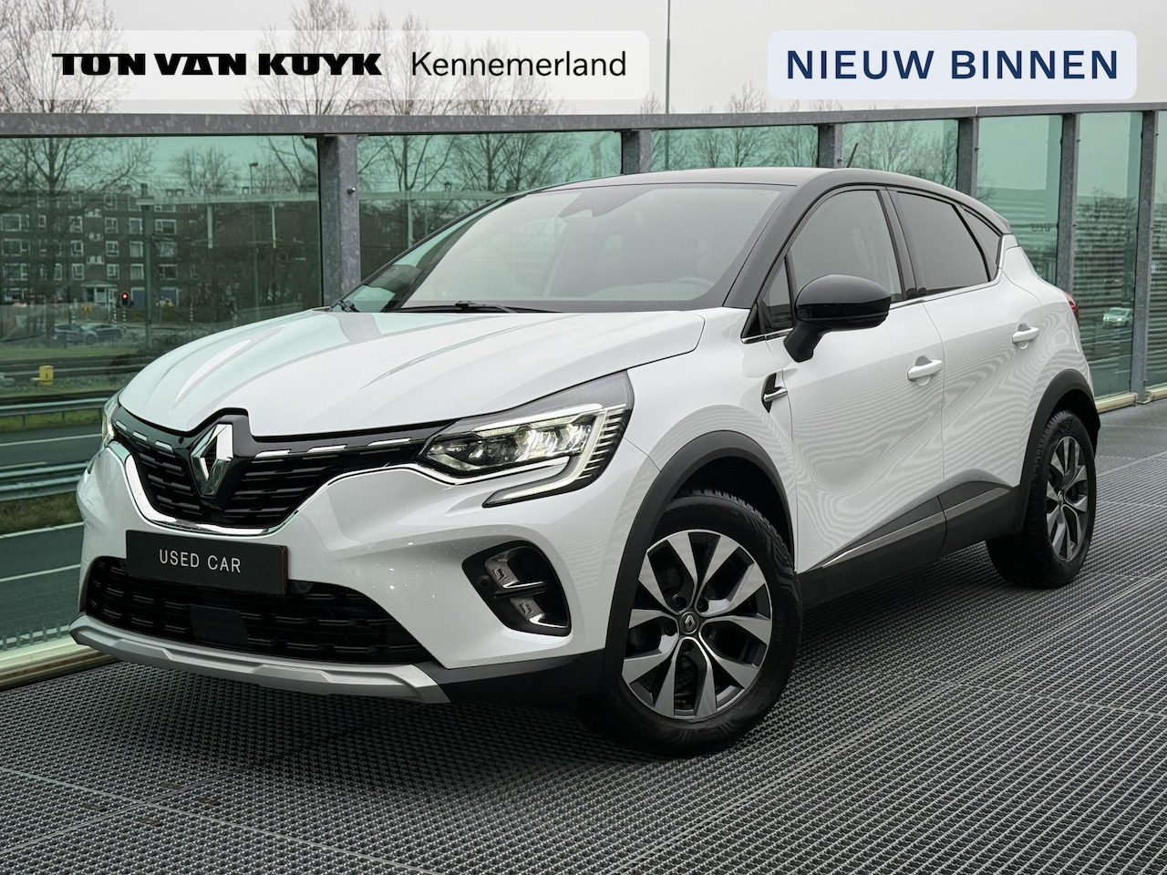 Renault Captur - 1.0 TCe 100 Bi-Fuel Intens , LPG G3 , Camera , Half-Leder , Navi , Bluetooth , Cruise , Ca - AutoWereld.nl