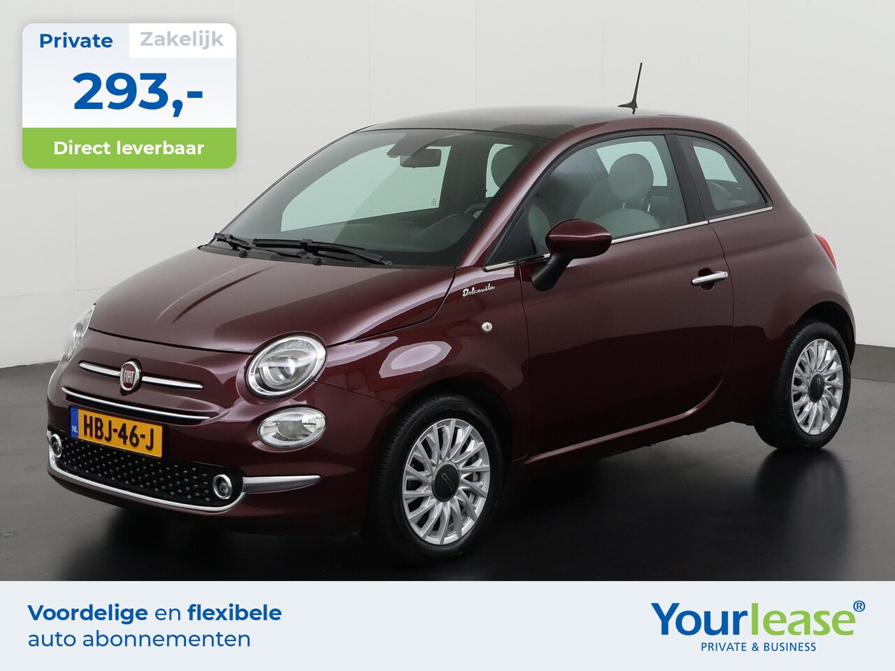 Fiat 500 - 1.0 Hybrid Dolcevita | All-in 293,- Private Lease | Zondag Open! - AutoWereld.nl