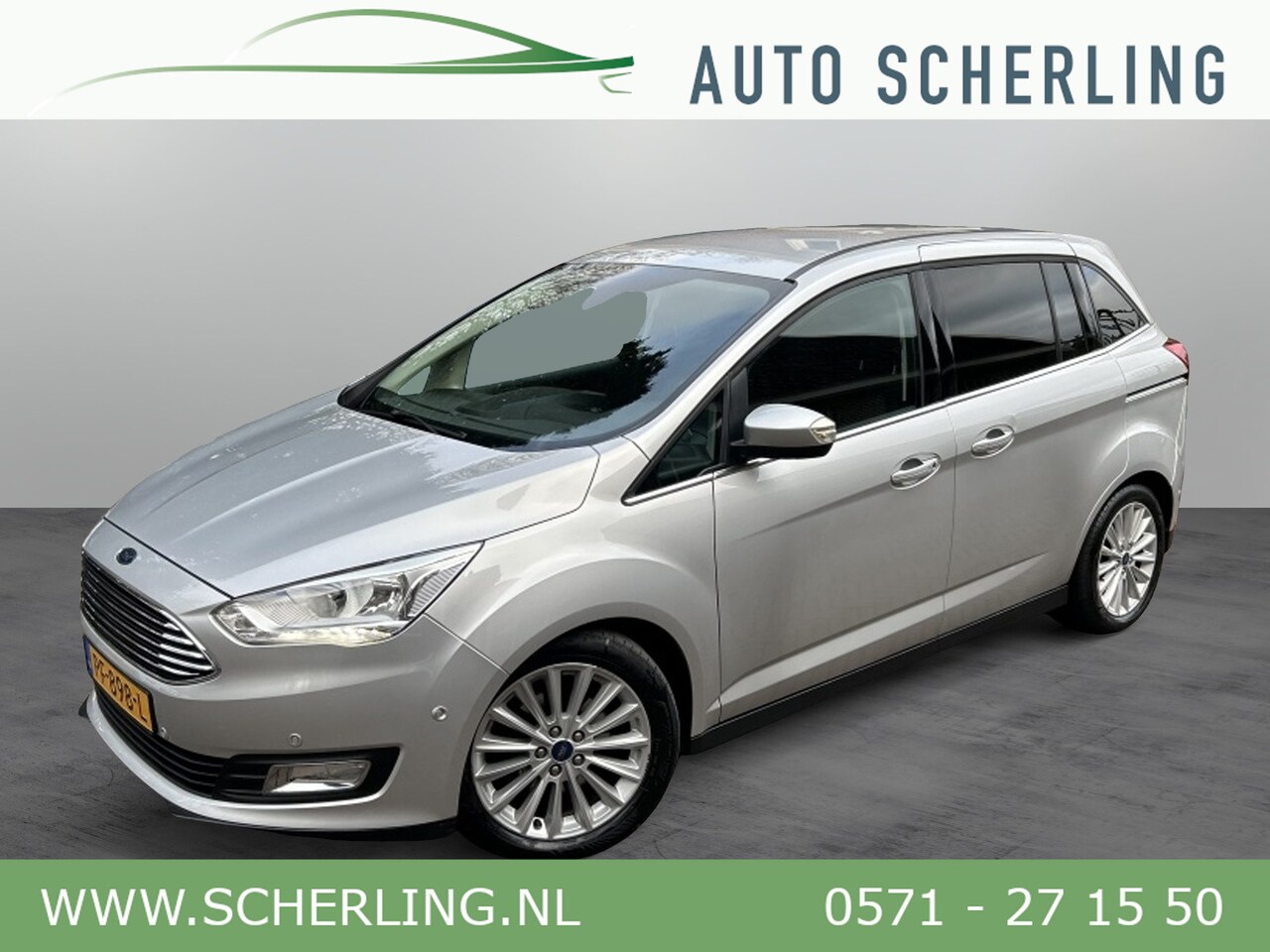 Ford Grand C-Max - 1.0 125pk Titanium Navi, Carplay, Trekhaak, 1e Eigenaar - AutoWereld.nl