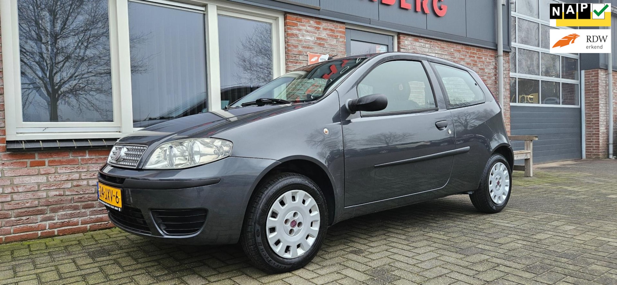 Fiat Punto - 1.2 Active Airco! NAP! Stuurbekrachtiging! Nieuwe Apk! Leuke Auto! - AutoWereld.nl