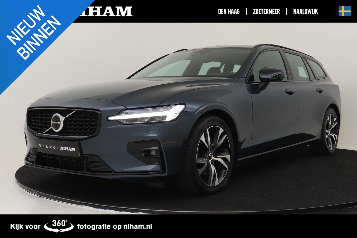 Volvo V60 - B3 (M-HYBRID) PLUS DARK -LIGHTING|PANO.DAK|HK-AUDIO|360CAM|TREKHAAK - AutoWereld.nl