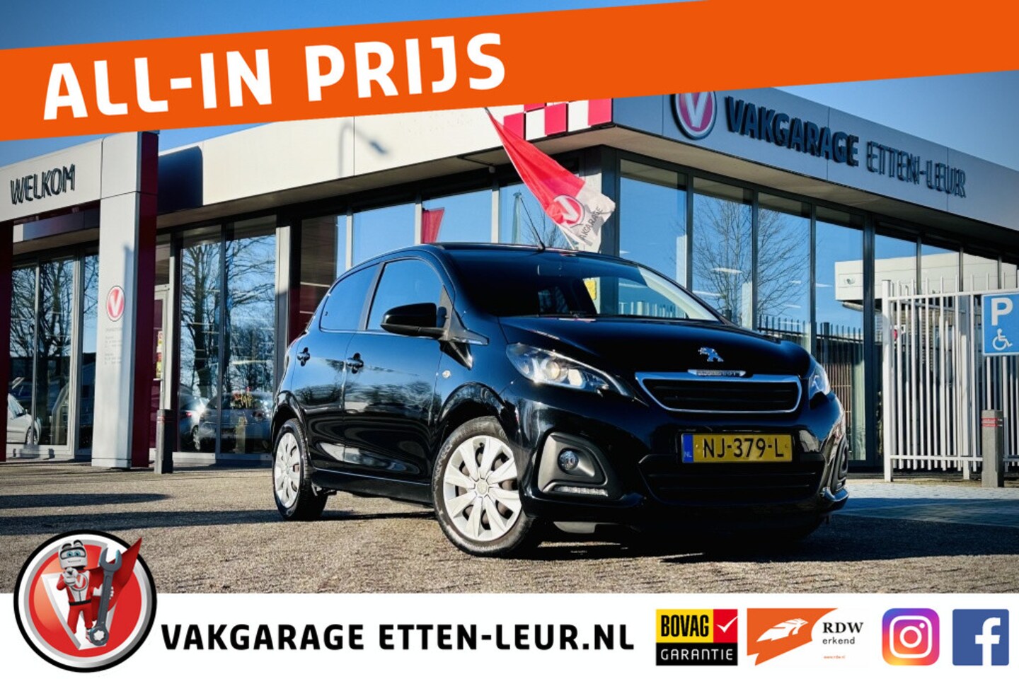 Peugeot 108 - 1.0 e-VTi Active TOP / SCHUIFDAK / AIRCO / BLUETOOTH - AutoWereld.nl