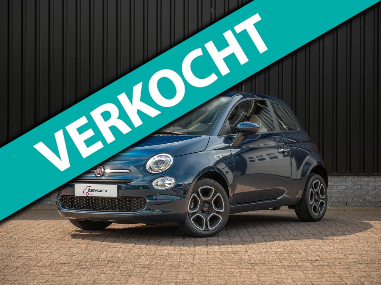 Fiat 500 - 1.0 Eerste eigenaar, NAV, Cruise contr, 16" mat zwart! - AutoWereld.nl