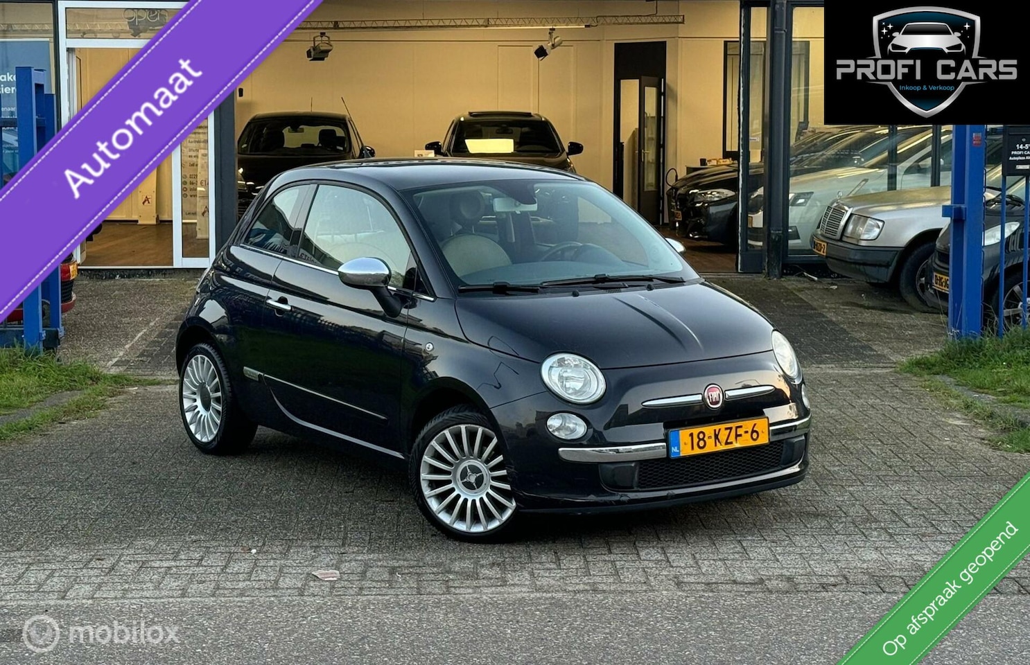 Fiat 500 - 1.2 Lounge Pano Elek.Pakket - AutoWereld.nl