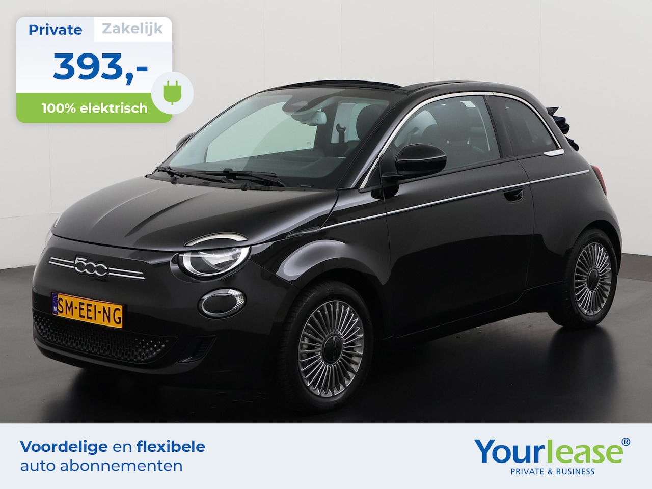 Fiat 500e - Cabrio 42 kWh | All-in 393,- Private Lease | Zondag Open! - AutoWereld.nl