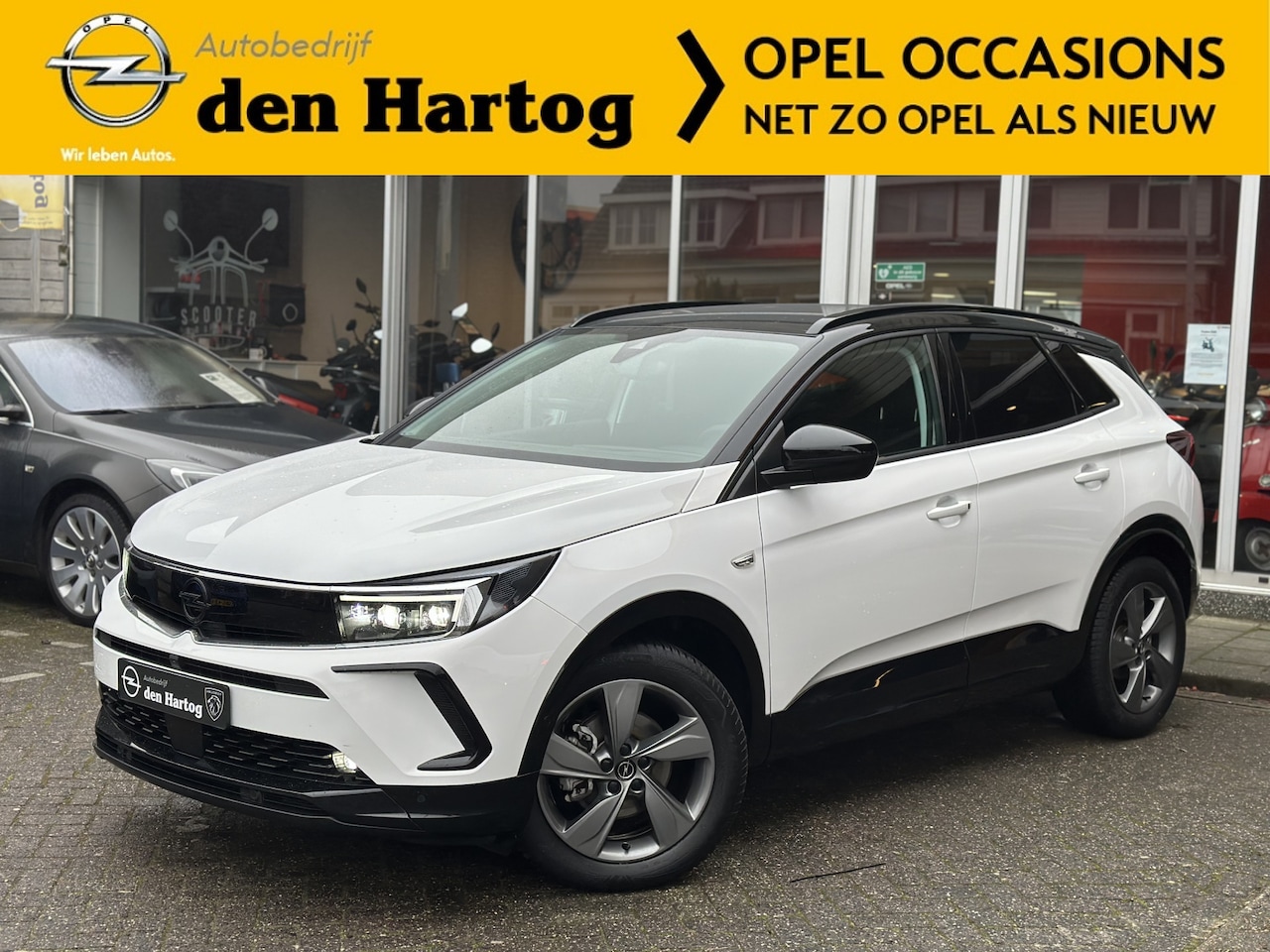 Opel Grandland - 1.2 Turbo Hybrid GS Automaat/Stoel+stuurverwarming/all seasons banden. - AutoWereld.nl