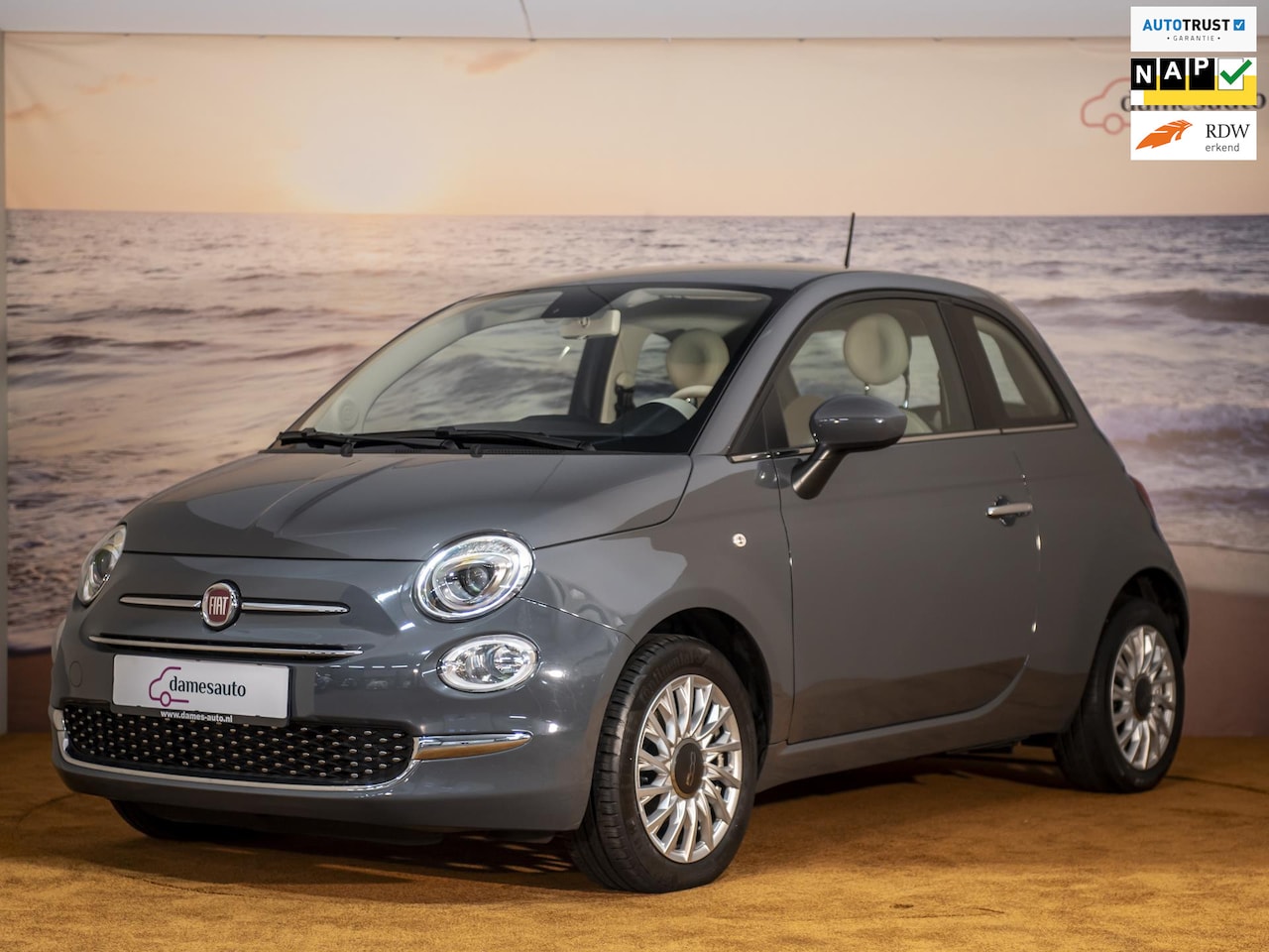 Fiat 500 - 1.2 Lounge Grey|NAP| - AutoWereld.nl