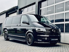 Volkswagen Transporter Caravelle - T6.1 204pk DSG | Blackline | Lang | Dubbel Cab | 2x Elek Schuifdeur | Leer | Clima | LED |