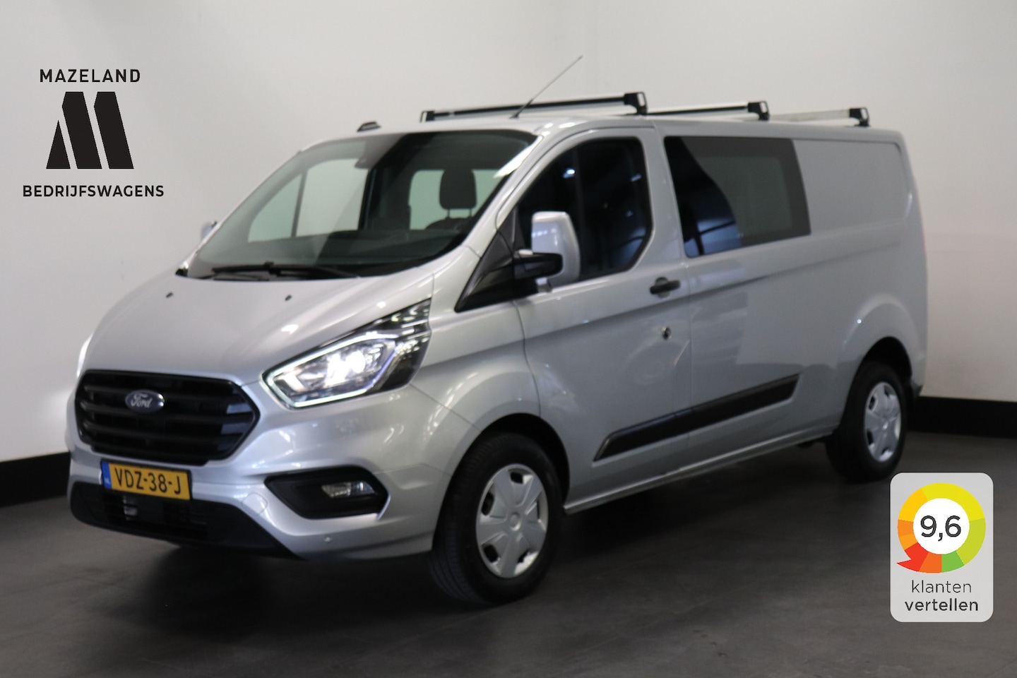 Ford Transit Custom - 2.0 TDCI 130PK L2 Dubbele Cabine EURO 6 - Airco - Navi - Cruise - € 18.900,- Excl. - AutoWereld.nl