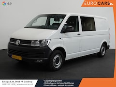 Volkswagen Transporter - 2.0 TDI L2H1 Comfortline Dubbele Cabine Airco Cruise Trekhaak Parkeersensoren