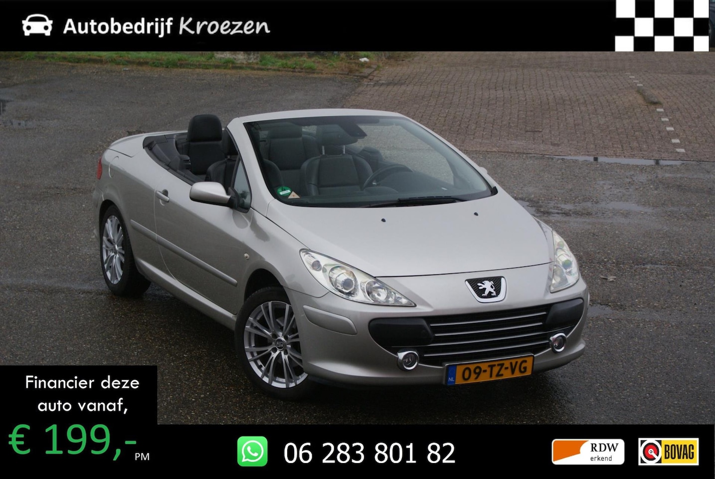 Peugeot 307 CC - 2.0-16V | Org NL | Carplay | Leder | Stoelverwarming | - AutoWereld.nl