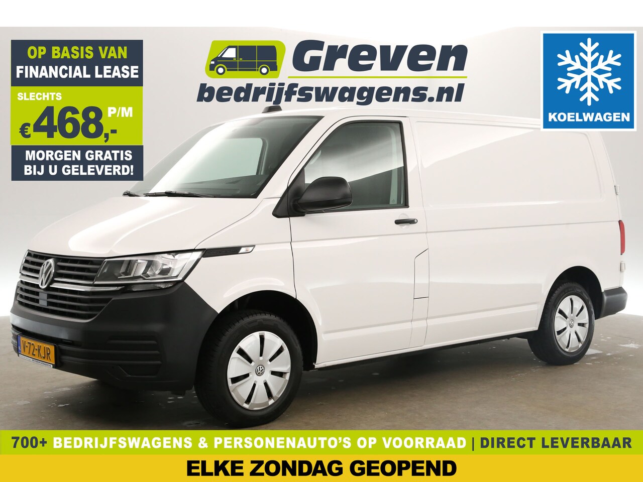 Volkswagen Transporter - 2.0 TDI L1H1 Koelwagen Airco Carplay Koelauto Koeling 3 Persoons Elektrpakket - AutoWereld.nl