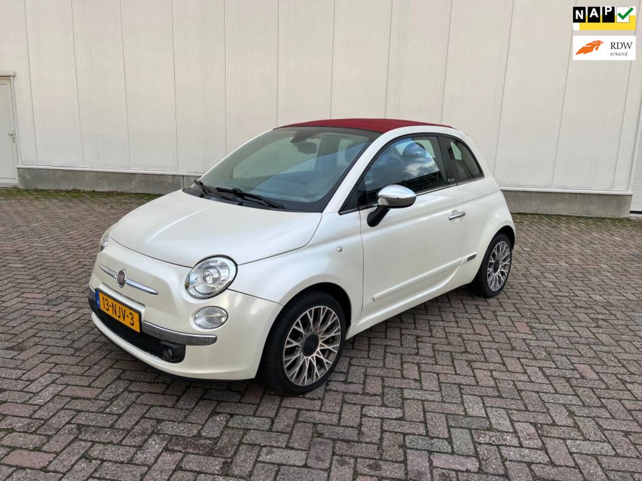 Fiat 500 C - 1.2 Rock open dak airco 2010 NL auto - AutoWereld.nl