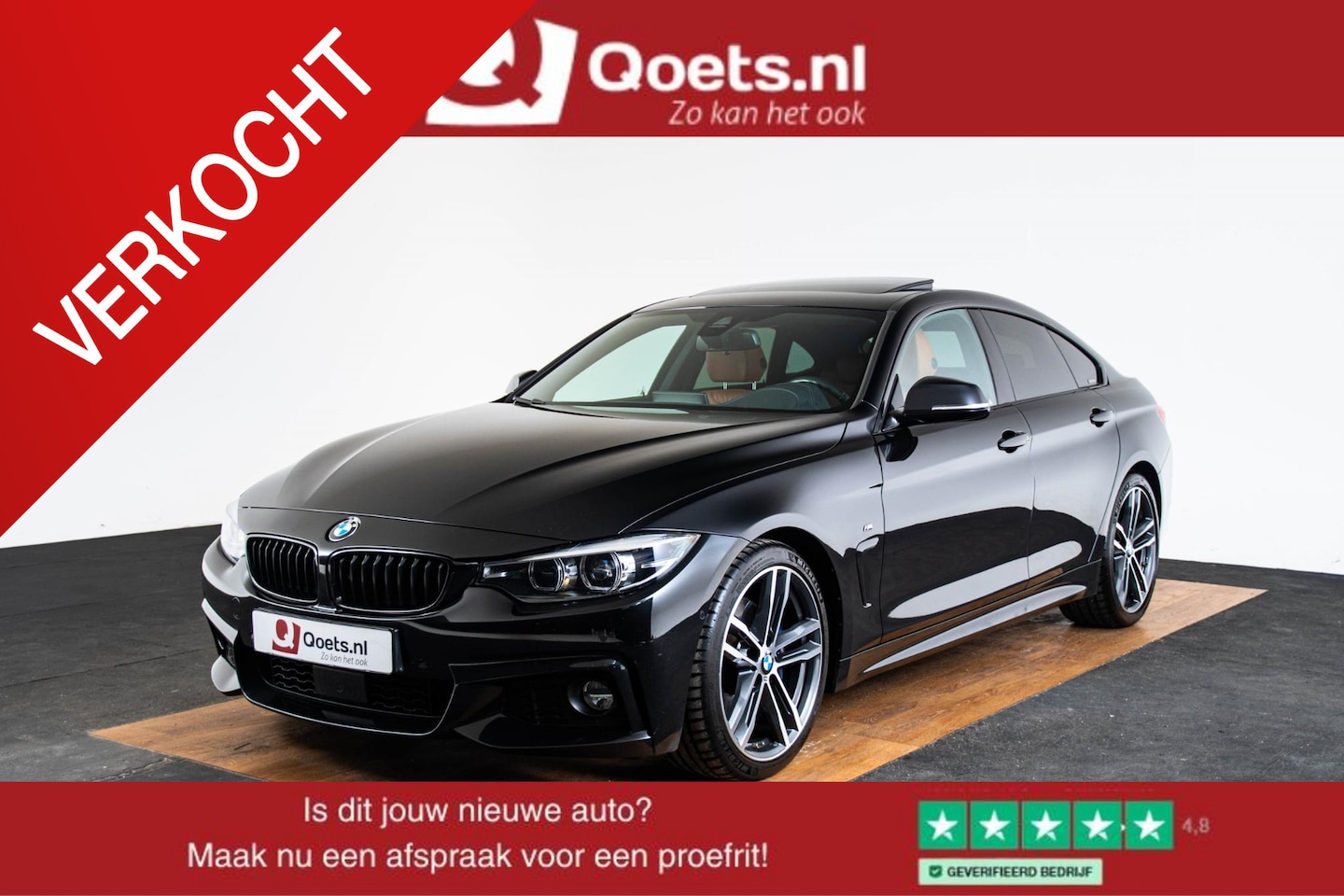 BMW 4-serie Gran Coupé - 420i High Executive M Sport - schuif-/kanteldak - Comfort Access - Park Assistant - Elektr - AutoWereld.nl