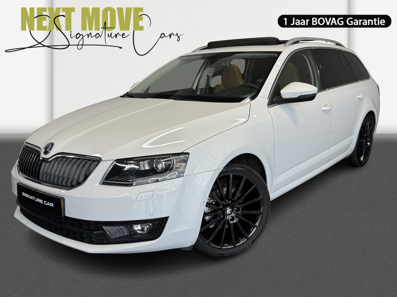 Skoda Octavia Combi - 1.4 TSI Greentech Style Businessline✅Panoramadak✅Sportstoelen✅Stoelverwarming✅Leder Bekled - AutoWereld.nl