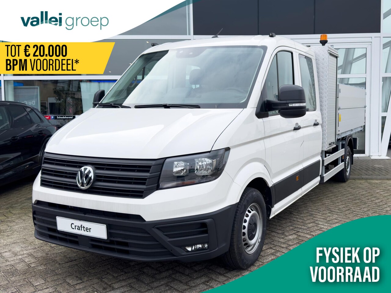 Volkswagen Crafter - Bedrijfswagens Comfortline DC L4 2.0 TDI 177 pk Kipper | Automaat | Navigatie | Cruisecont - AutoWereld.nl