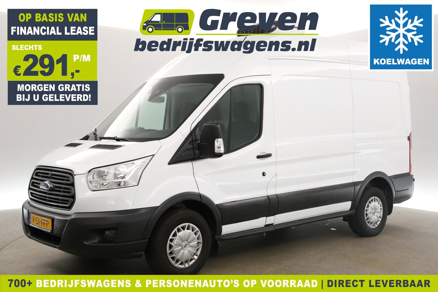 Ford Transit - 350 2.2 TDCI L2H3 155PK Koelwagen | 2800KG Trekgew. | Airco Camera Cruise Koelauto Trekhaa - AutoWereld.nl